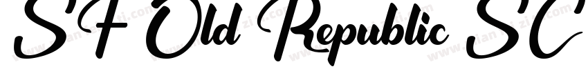 SF Old Republic SC Bold字体转换